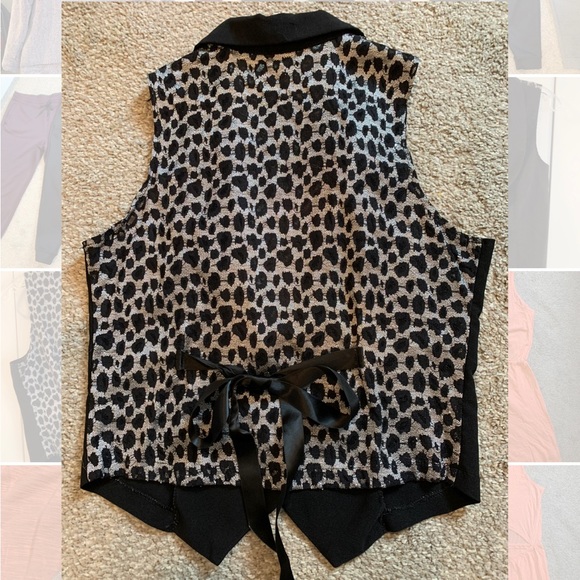 Vintage Wet Seal Vest Leopard Size M - Picture 3 of 3